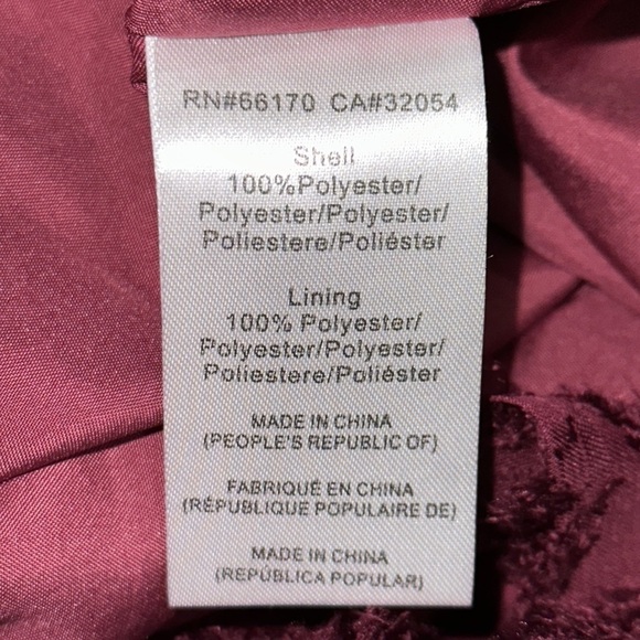 Hutch x Anthropologie Rosa Floral Wrap Maxi Dress Wine Size XS Petite - NWT - Picture 12 of 13